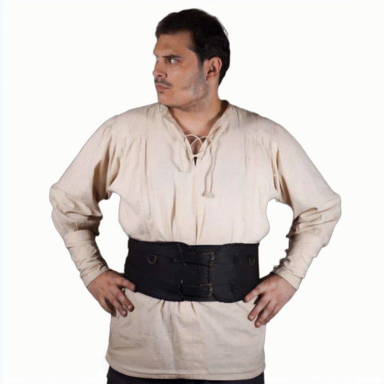 Warrior Broad Waist Belt in Black