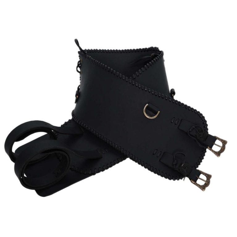 Warrior Broad Waist Belt in Black