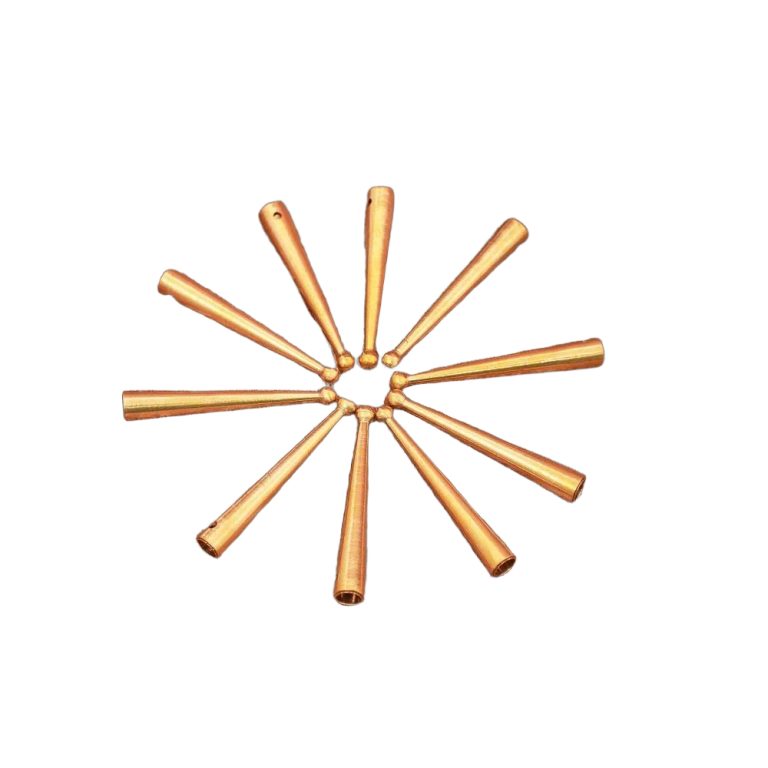 Brass Aiglets with Rounded Tips