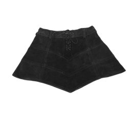 Suede Leather Skirt