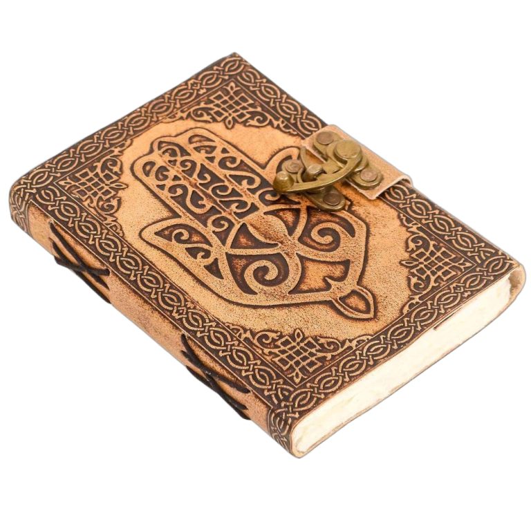 Handcrafted Genuine Leather Hamsa Journal