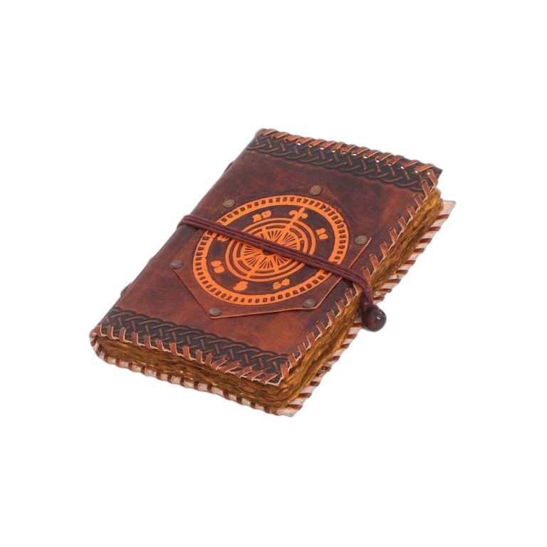 Leather Pirate Compass Journal with Cord