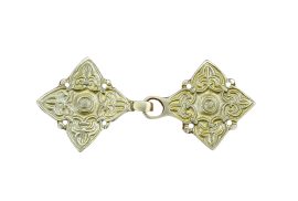 Brass Viking Cloak Clasp Brooch