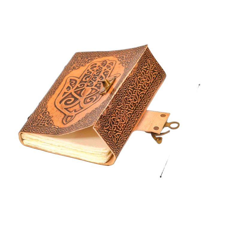 Handcrafted Genuine Leather Hamsa Journal