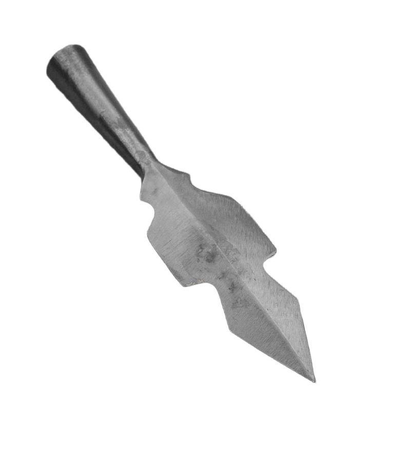 Blackened Wide Serrated Arrowhead