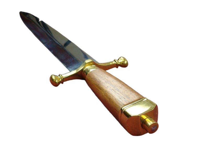 Arkansas Toothpick Blade with Leather Handle