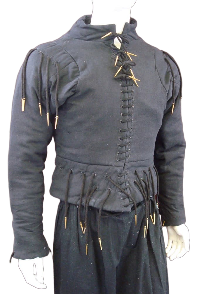 15th Century Arming Doublet - Black