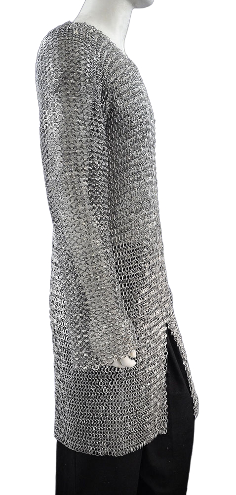 DANA Aluminum Hauberk - Dome Riveted Round Rings and Alternating Flat Rings