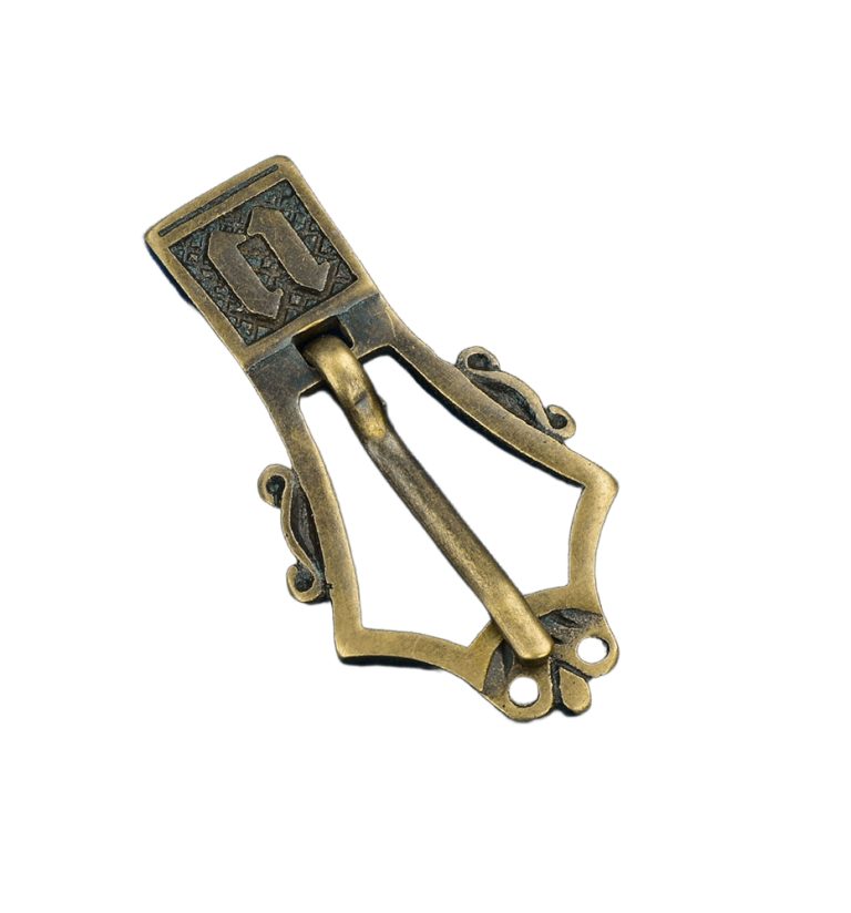 Brass Gothic Medieval Belt Buckle