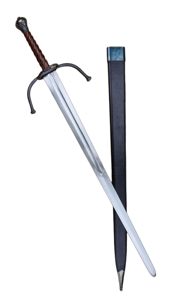 German Longsword with Twisted Wood Grip
