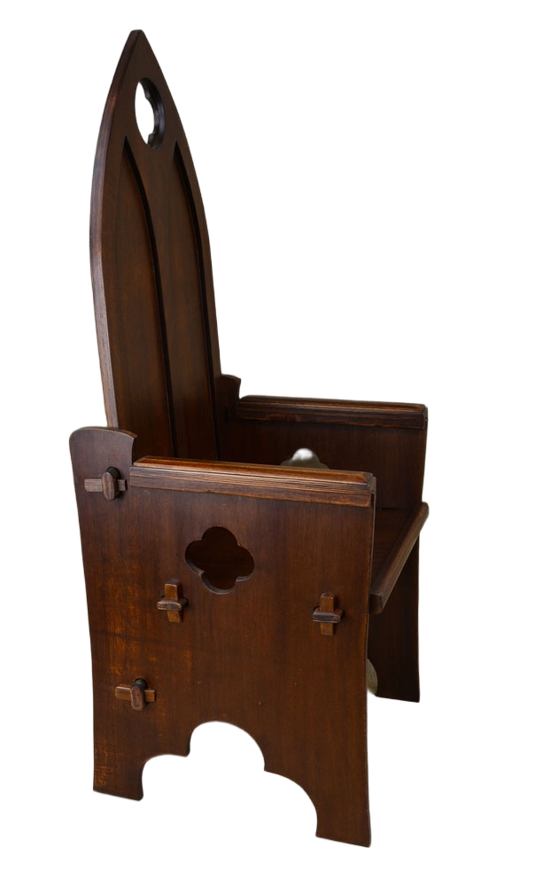 Gothic High Back Medieval Chair