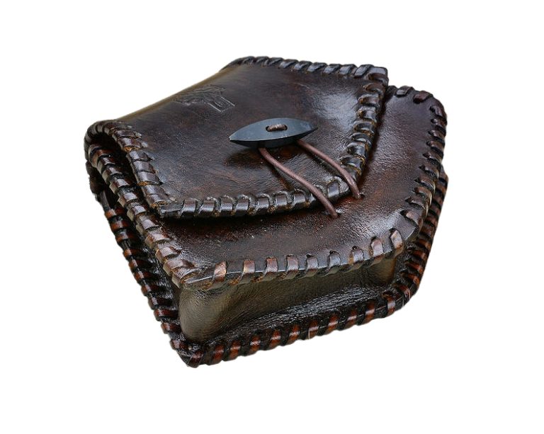 Celtic Leather Belt Pouch