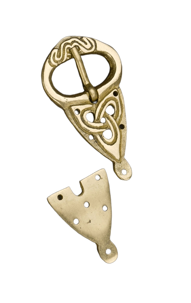 Brass Viking Buckle and Chape Set