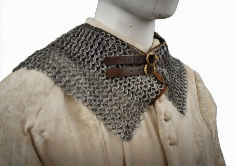 Chainmail Standard  Bishops Mantle  Wedge Riveted  Mild Steel Flat Rings alternating with Solid Flat Rings