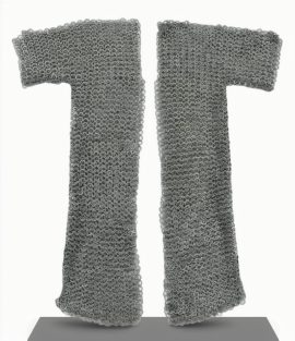 Chainmail Voiders  Alternating Mild Steel Wedge Riveted Flat Rings and Solid Flat Rings
