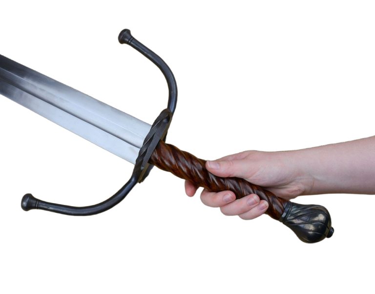 German Longsword with Twisted Wood Grip