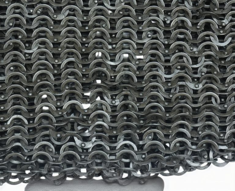 Chainmail Leggings  Wedge Riveted Flat Rings Alternating with Solid Flat Rings