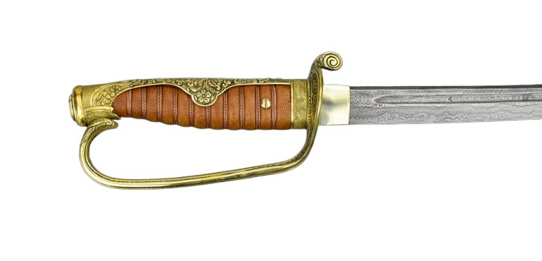 Damascus Russo-Japanese Kyu Gunto Army Sword