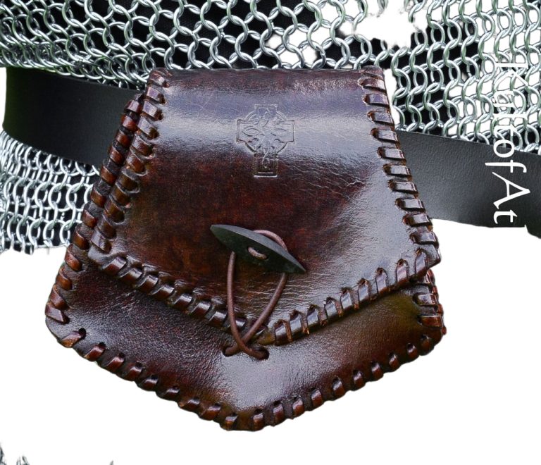 Celtic Leather Belt Pouch