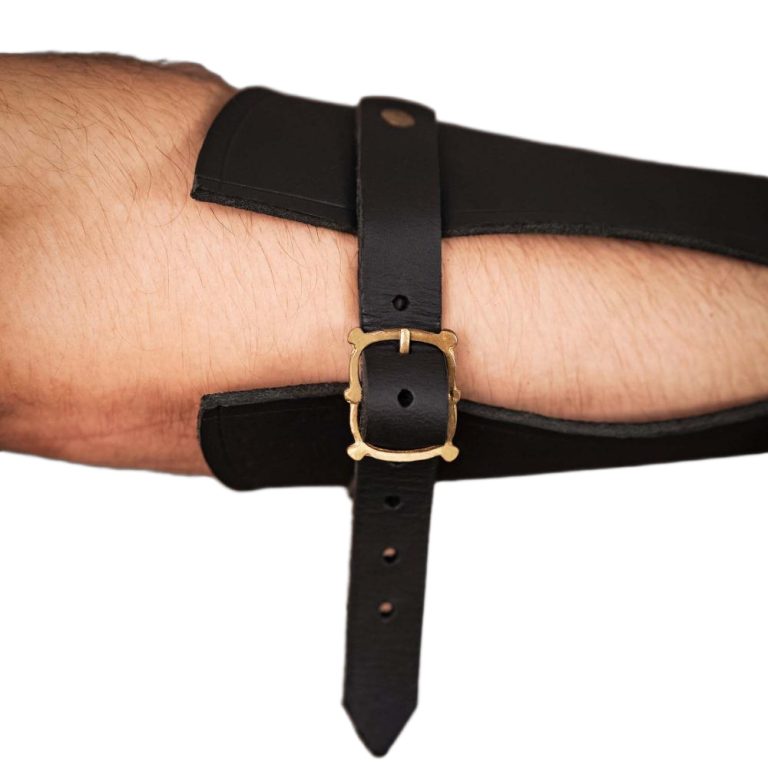 Medieval Leather Bracer for Right-Hand Archers