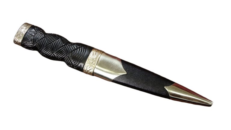 Damascus Steel Sgian Dubh Knife