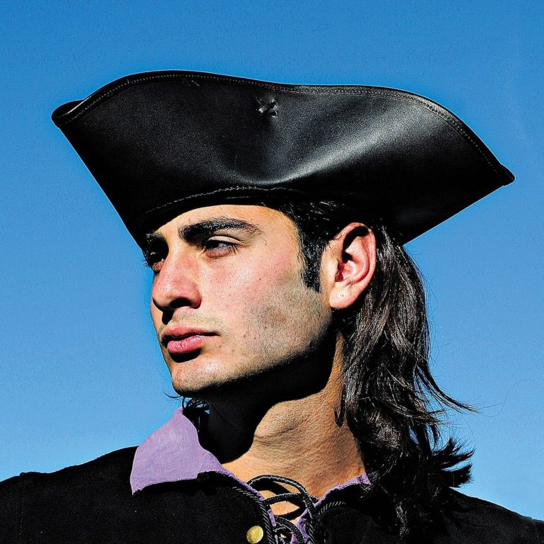 Capt. Jack Tricorn Leather Pirate Hat