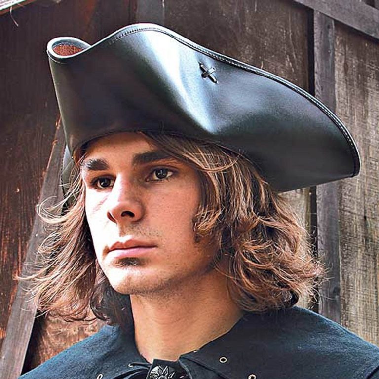 Capt. Jack Tricorn Leather Pirate Hat