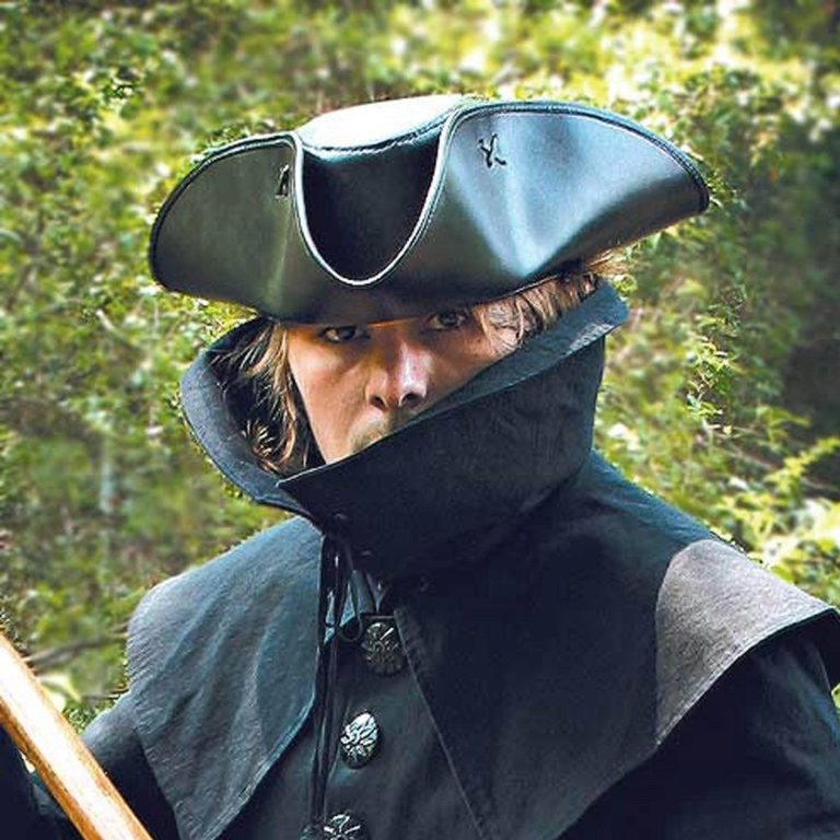 Capt. Jack Tricorn Leather Pirate Hat