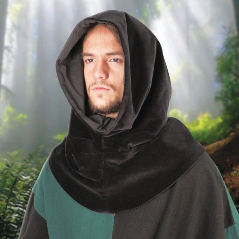 Medieval Velvet Cowl Hood