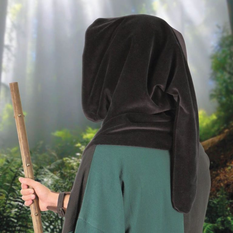 Medieval Velvet Cowl Hood