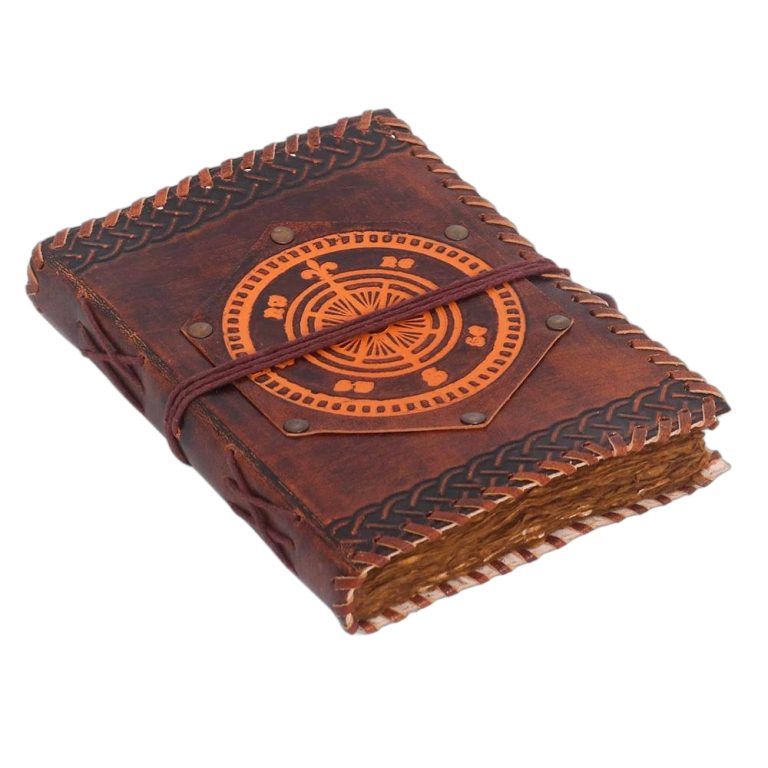 Leather Pirate Compass Journal with Cord