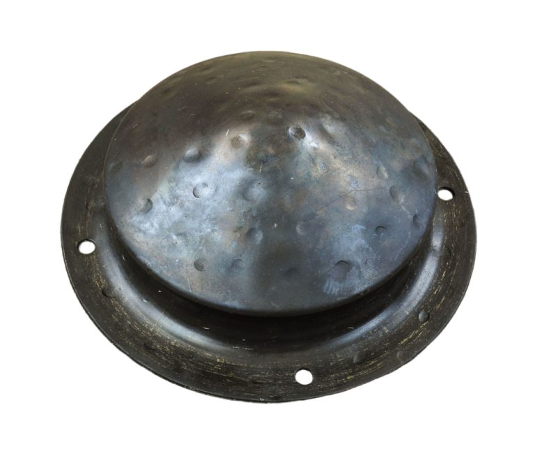 Conical Shield Boss - 16 Gauge - Hand Hammered Finish