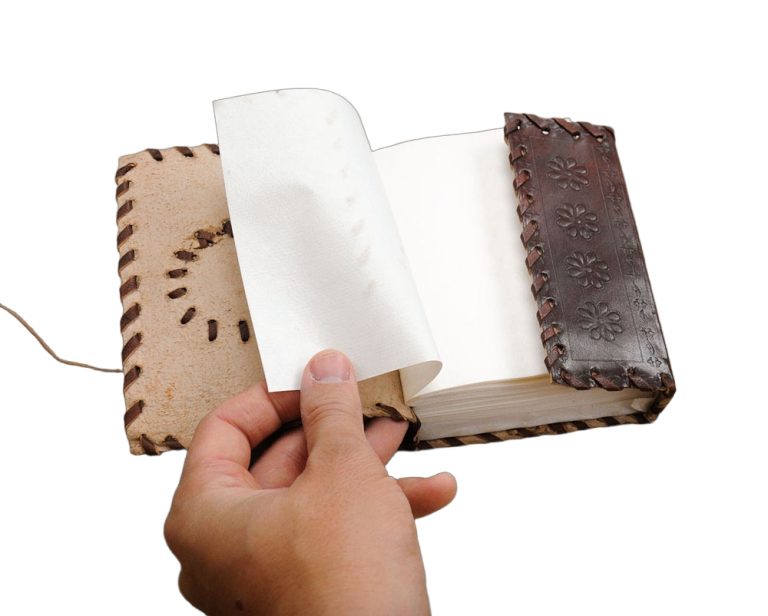 Leather-Bound Medieval Diary