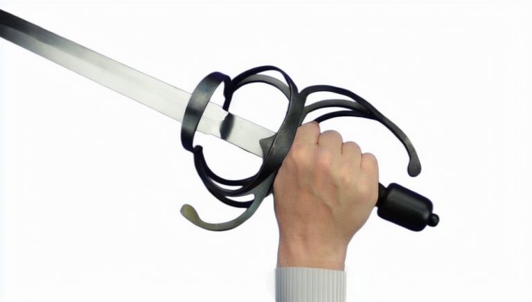 Blackened Swept Hilt Rapier