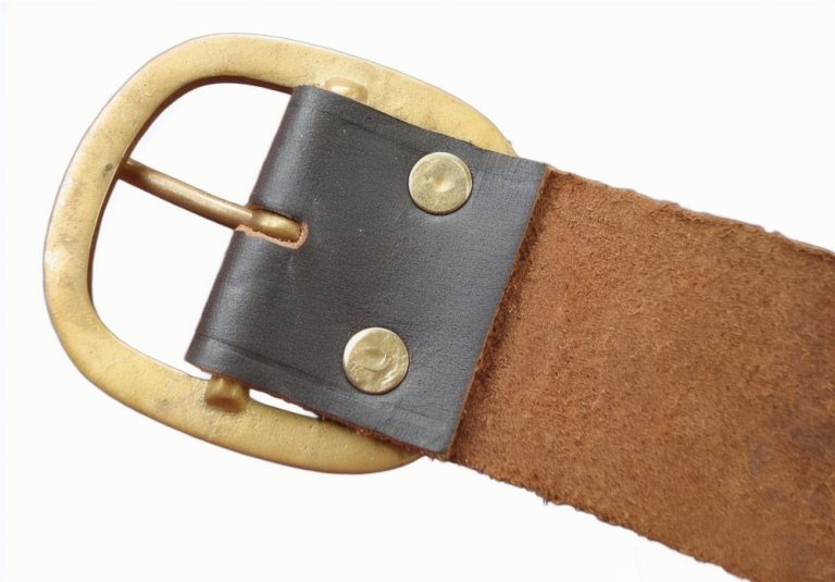Brown Leather Double Wrap Sword Belt