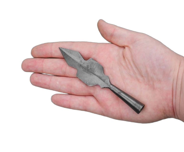 Blackened Wide Serrated Arrowhead