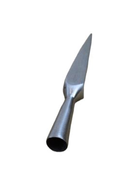 This short bodkin arrowhead is crafted from high carbon steel – it is socketed and unsharpened.
This is a handcrafted item and the diameter of the open socket can vary – we highly recommend that you purchase these arrowheads first and then measure each one individually before determining what size of shaft you will need to fit them.