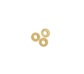 This set of 50 brass washers are ready to be used as a component to riveting your own leather straps and steel components to modify or customize your armor. Rivets that can be used with these washers are available under the ”also available” section of this page.
Washers are 11 mm in Diameter
Interior Diameter is appx. 4 mm – 4.2 mm