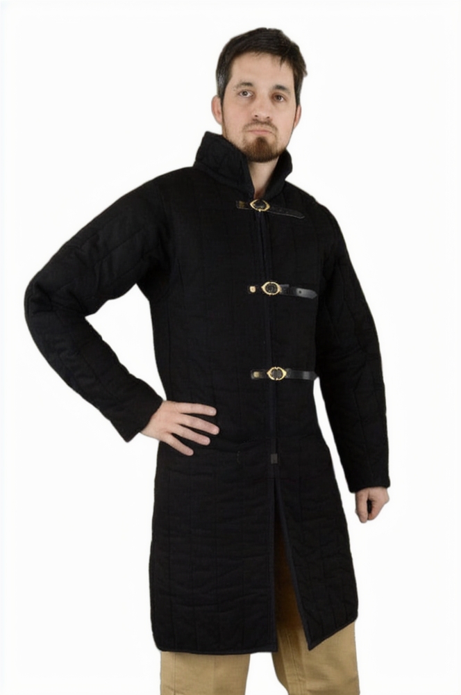 Front-Buckled Gambeson - Black