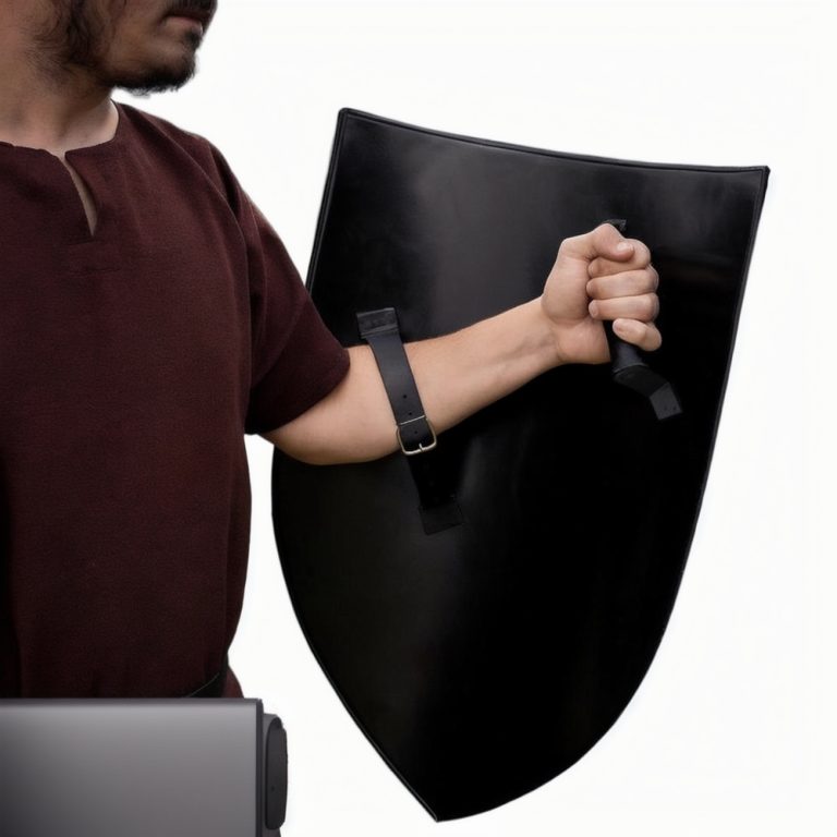 Medieval Steel Heater Shield Blank - 18 Gauge Steel