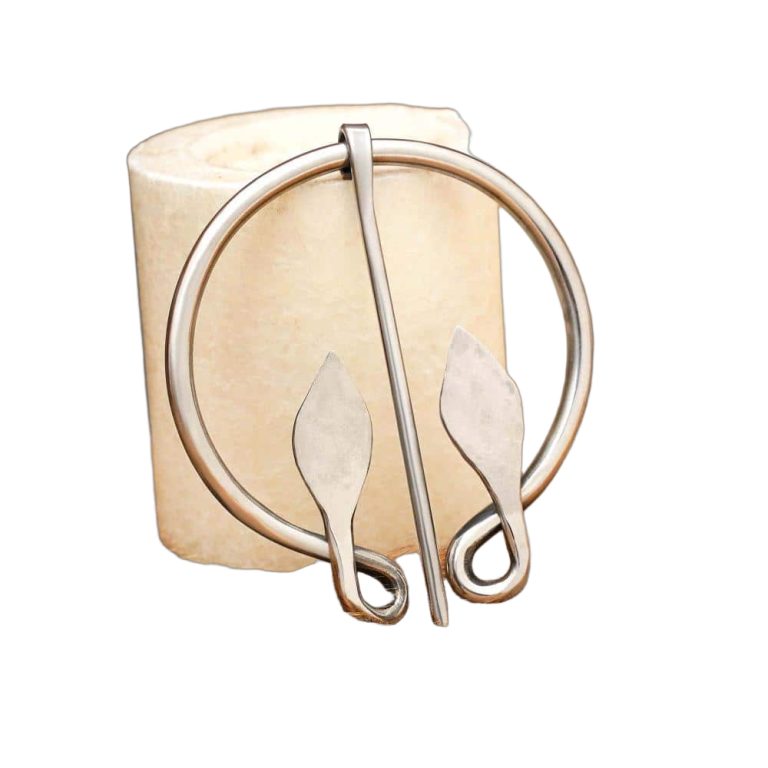 Celtic Leaf Brooch in Stainless Steel