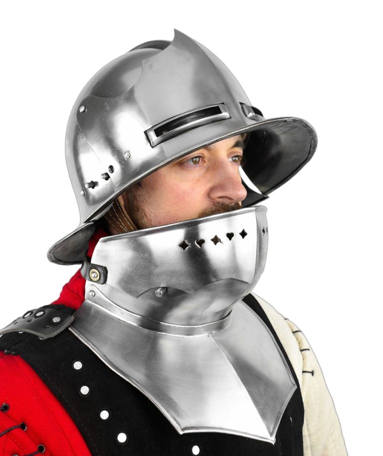 German / Swiss Visored Kettle-Sallet Helm
