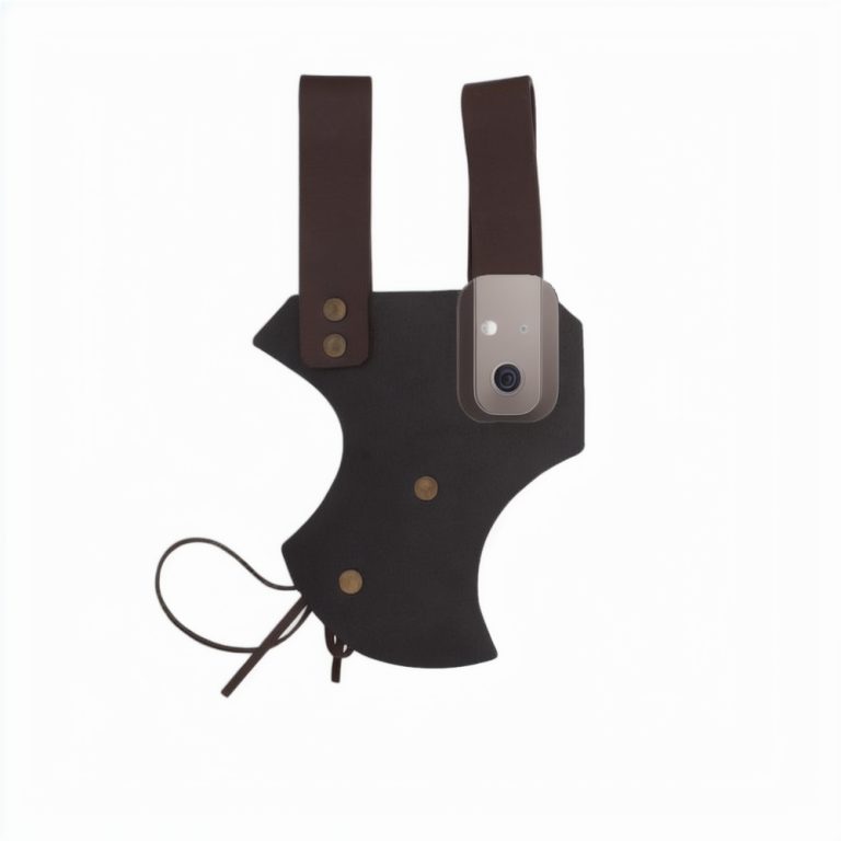 Leather Sword Frog - Brown