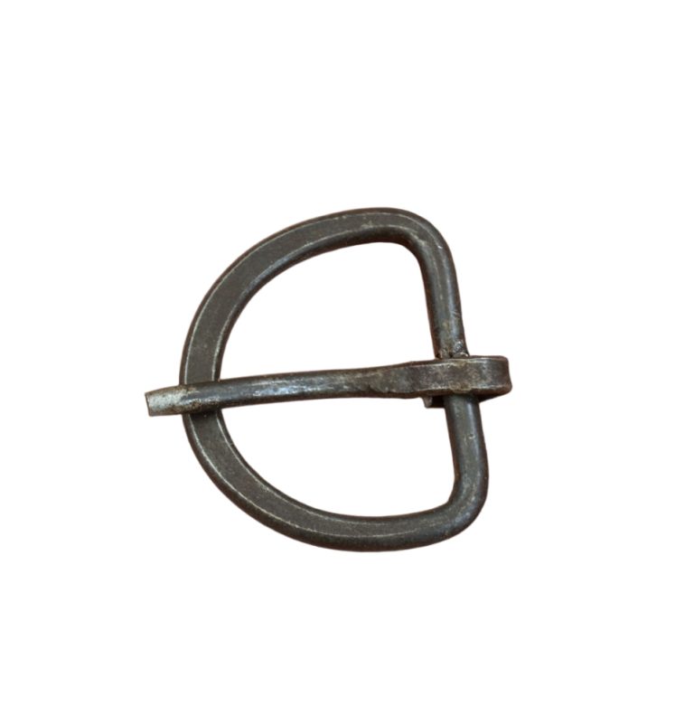 Antiqued Steel D-Ring Buckle - Medium