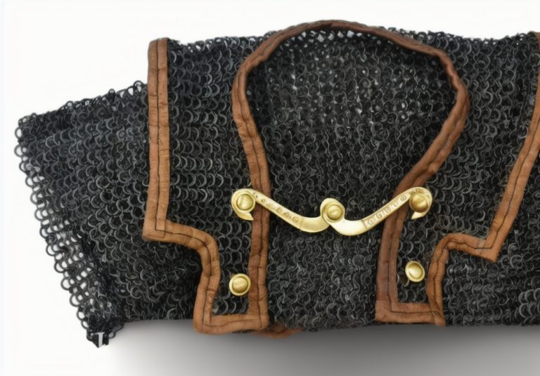 Chainmail Roman Lorica Hamata  Alternating Dome Riveted Construction  Darkened Mild Steel Flat and Round Ring