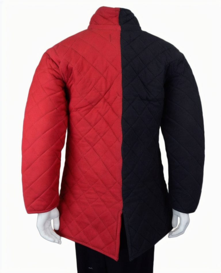Front-Buckled Gambeson - Red and Black Duo Tone