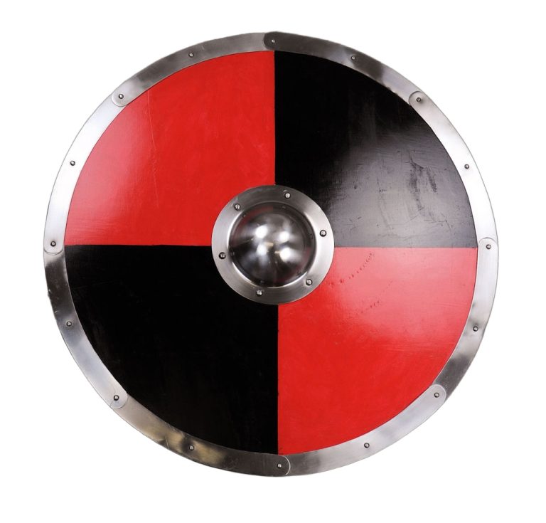 Large Painted Dark Ages Viking Shield