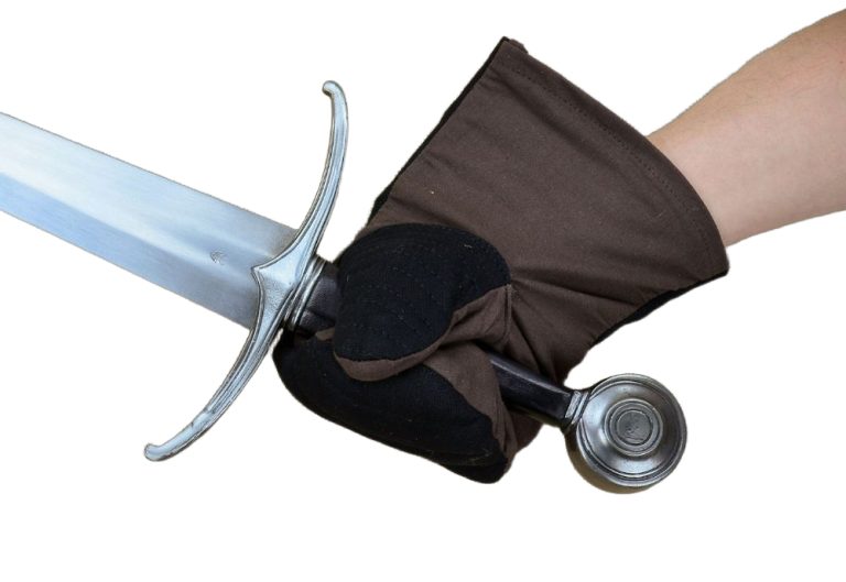 Padded Gambeson Mitten Gauntlets - Black