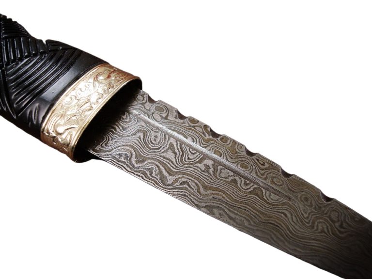 Damascus Steel Sgian Dubh Knife