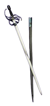 Blackened Swept Hilt Rapier